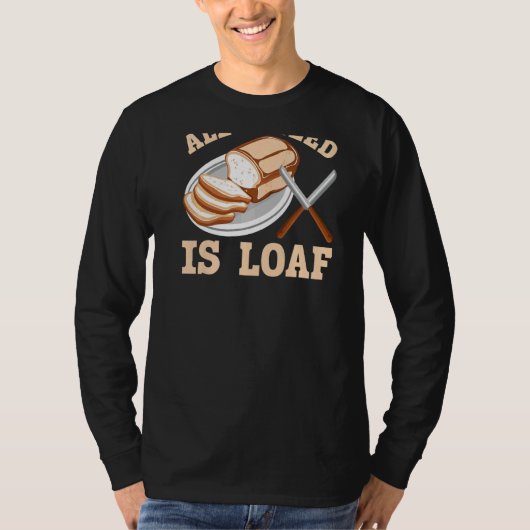 私が必要なのはLoafバックプリントパンベーキング Tシャツ (正面)
