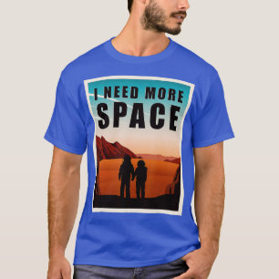私が必要もっと宇宙火星おもしろい宇宙探査赤 Tシャツ