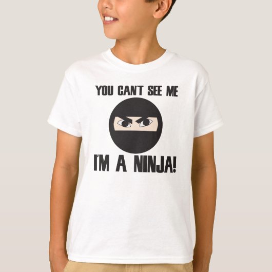 私が忍者だって分からない Tシャツ (正面)