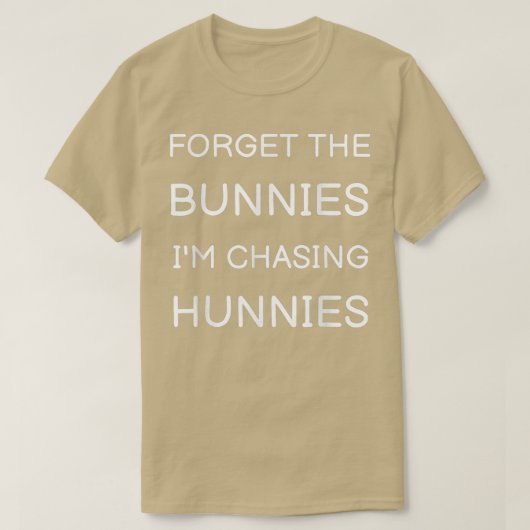 私が忘れ追いかけているウサギたちフー Tシャツ (デザイン正面)