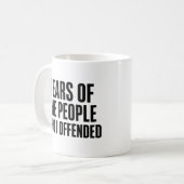 私が怒らせた人々の涙が面白い コーヒーマグカップ (正面左)