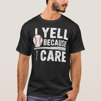 私が怒鳴るのは愛があるから 野球 Tシャツ