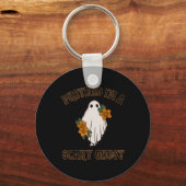 私が怖い幽霊ハロウィーンの衣装3 キーホルダー (正面)