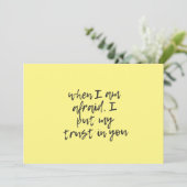 私が怖がっている時、あなたのことを信頼する 招待状 (スタンド正面)