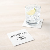 私が思い出した時気にに スクエアペーパーコースター (インサイチュ)