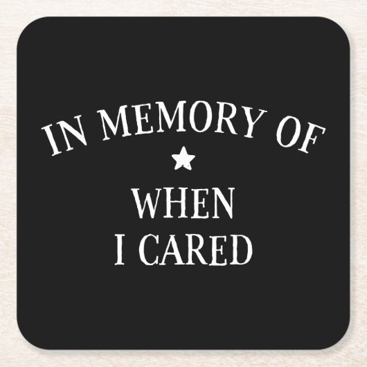 私が思い出した時気にに スクエアペーパーコースター (正面)