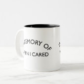 私が思い出した時気に |皮肉な引用文 ツートーンマグカップ (正面左)