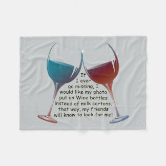 私が恋しく思うことを行けばおもしろいのフリースブランケット フリースブランケット