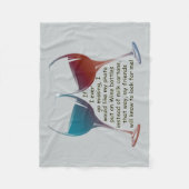 私が恋しく思うことを行けばおもしろいのフリースブランケット フリースブランケット (正面)