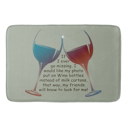 私が恋しく思うことを行けばバス・マットを言うおもしろい バスマット (正面)