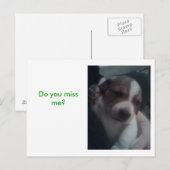 私が恋しく思? ポストカード (正面/裏面)