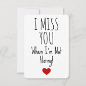 私が恋しく思Valentinesのカードではない場合でも サンキューカード (正面)