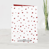 私が恋しく思Valentinesのカードではない場合でも サンキューカード (裏面)