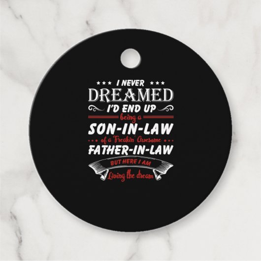 私が息子になるとは夢にも思わなかった – 法律 フェイバータグ (正面)