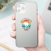 私が愚か後を追なことをしないでサーフィン好き シール (スマートフォン)