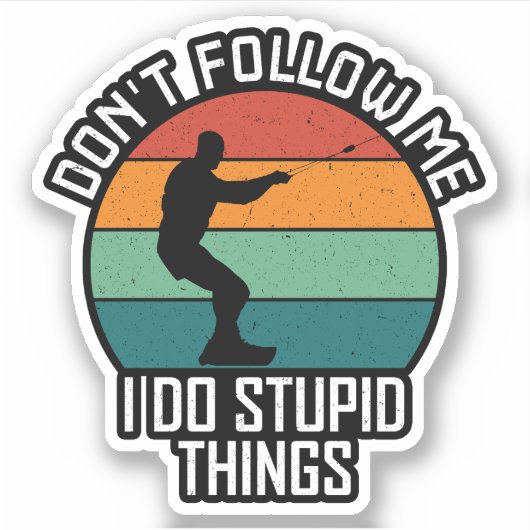 私が愚か後を追な事を寝て忘れるな シール (正面)