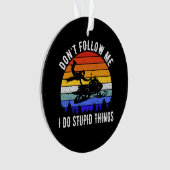 私が愚か後を追な事を行わない – Snowmobile I オーナメント (正面)