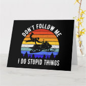 私が愚か後を追な事を行わない – Snowmobile I カード (黄色い花)