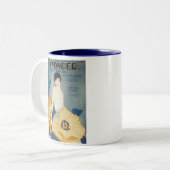 私が愛し疑問に思ているヴィンテージソングブックカバー ツートーンマグカップ (正面左)