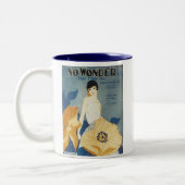 私が愛し疑問に思ているヴィンテージソングブックカバー ツートーンマグカップ (左)