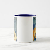 私が愛し疑問に思ているヴィンテージソングブックカバー ツートーンマグカップ (中央)