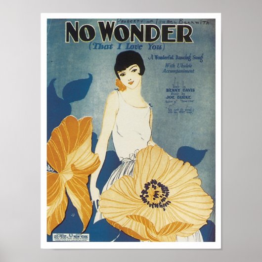 私が愛し疑問に思ているヴィンテージソングブックカバー ポスター (正面)