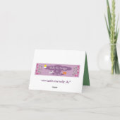 私が愛するカードに可愛いカップル陽気なクリスマス シーズンカード (裏面)