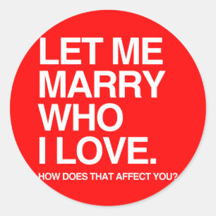 私が愛する人と結婚しよう – .png ラウンドシール
