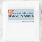 私が愛する人は大腸炎を持っている 長方形シール (バッグ)