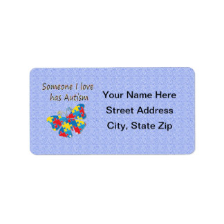 私が愛する人は自閉症数々のだ ラベル