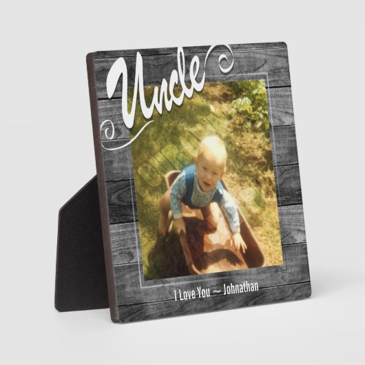私が愛する叔父の写真 フォトプラーク (正面)