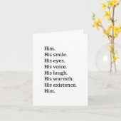 私が愛する多くのこと*彼*私たちの1周年記念 カード (黄色い花)