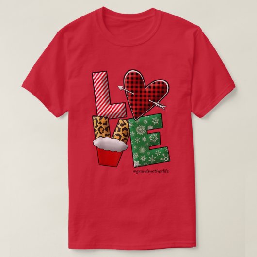 私が愛する女性の祖母の生活LOVEライト Tシャツ (デザイン正面)