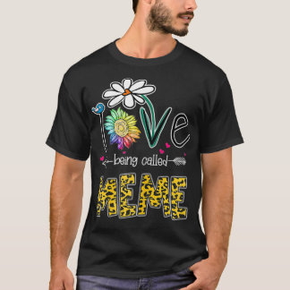 私が愛する女性はミームヒョウひまわり Tシャツ