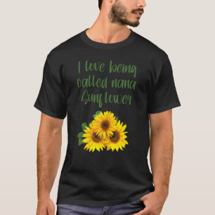 私が愛する女性ナナナヒマワリおばあちゃん Tシャツ