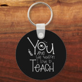 私が愛する理由は教えTeacやる気を起こさせる - Teac キーホルダー (正面)