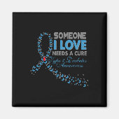 私が愛する誰かがCure T1Dタイプ1糖尿病Awを必要とする マグネット (正面)