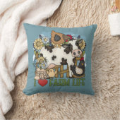 私が愛する農業生活動物 クッション (ブランケット)