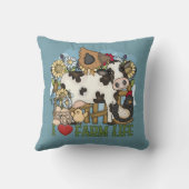 私が愛する農業生活動物 クッション (裏面)