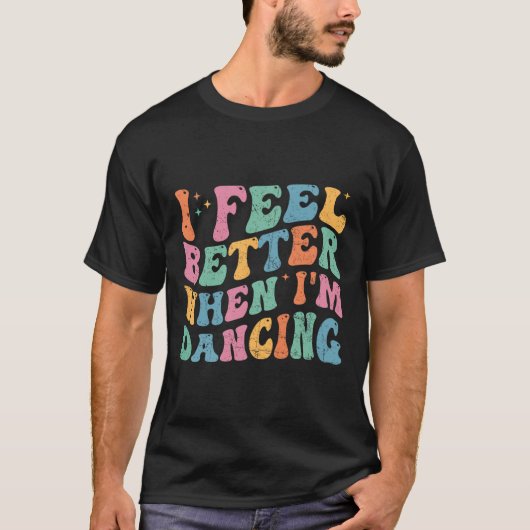 私が感じ踊り・グルービーの時はおもしろいいい Tシャツ (正面)