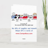 私が感謝している…ものののために私が考える時はいつでも サンキューカード (裏面)