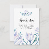 私が成長し救済てくれてありがとう サンキューカード (正面)