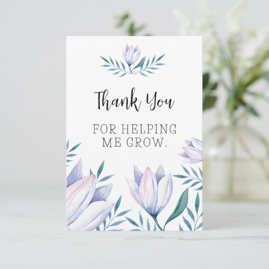 私が成長し救済てくれてありがとう サンキューカード (スタンド正面)