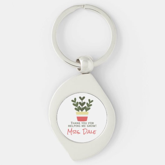 私が成長し救済てくれてありがとう |先生  キーホルダー (正面)