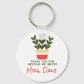 私が成長し救済てくれてありがとう |先生 キーホルダー (正面)