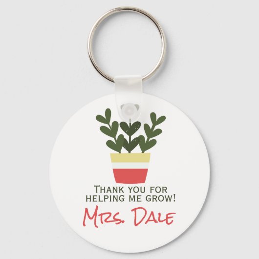 私が成長し救済てくれてありがとう |先生 キーホルダー (正面)