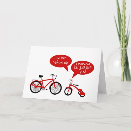 私が成長する父の日カード カード (正面)