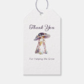 私が成長救済してくれてありがとう ギフトタグ (正面)