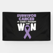私が戦って勝来ったがんを克服した 横断幕 (横)