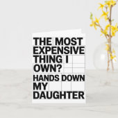 私が所有する中で最も高価なものは間違いなく私の娘 カード (黄色い花)